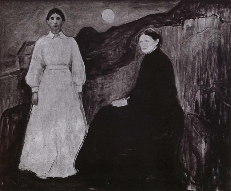 Edvard Munch Mother  and daughter